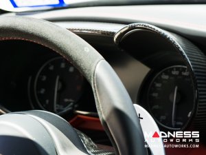 Alfa Romeo Giulia Instrument Cluster Cover - Carbon Fiber - Quadrifoglio Model